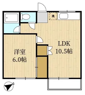 リバーサイドハイツ【2階】の間取り