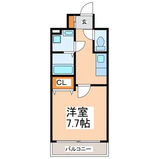 ギャラン熊本駅前【9階】の間取り