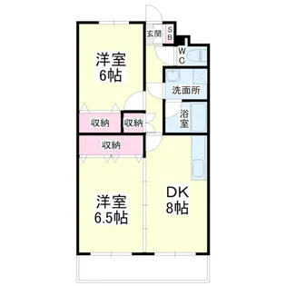 メゾンマスカット【1階】の間取り