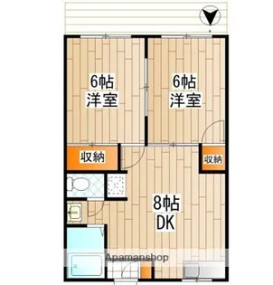 コスモハイム【1階】の間取り
