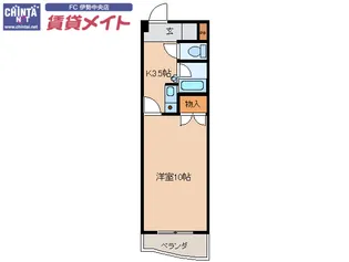 ハーモニー玉城【1階】の間取り