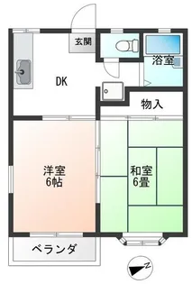 レジデンスK・K【2階】の間取り