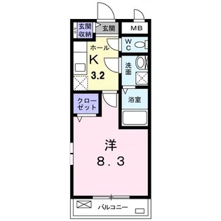 クレア【2階】の間取り
