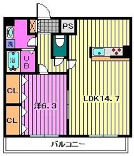 Y・Kレジデンス【2階】の間取り