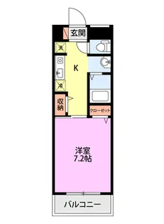 パンシオン空港西【1階】の間取り