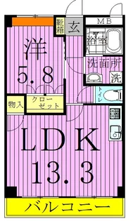 Rich Prosper【5階】の間取り