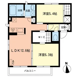 パルフェB【2階】の間取り