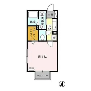 プチメゾン塩釜【2階】の間取り