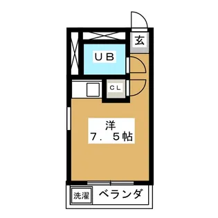 若林コーポ【1階】の間取り