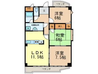 プルミエ瑞穂【2階】の間取り