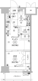 セジョリ墨田EASTIII【3階】の間取り