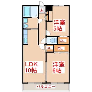 マテリアK【3階】の間取り