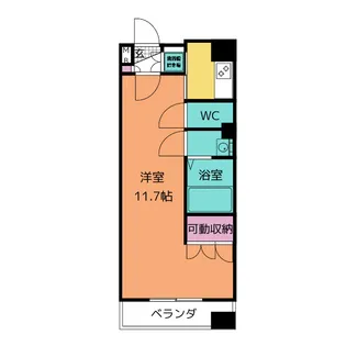 アクアタウンイーストI【4階】の間取り