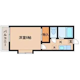 コーポ光【1階】の間取り