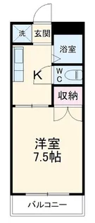 コーポシリウス【4階】の間取り