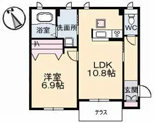 シャーメゾン彩【1階】の間取り
