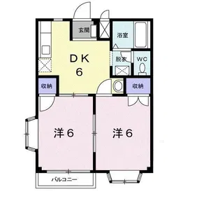 ハイツシンメイ【2階】の間取り
