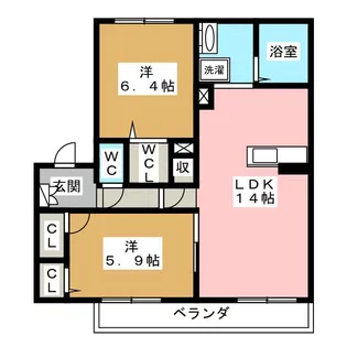 フォレナ松原【1階】の間取り