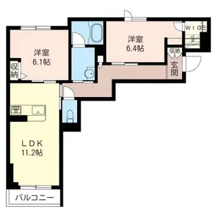 メゾンドKOH【1階】の間取り