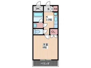 デァフリューゲル【4階】の間取り