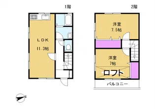 ボンポワン【1階】の間取り