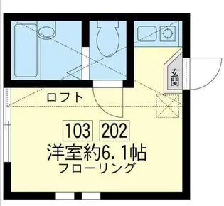 ユナイト星川ソレントの調べ【1階】の間取り