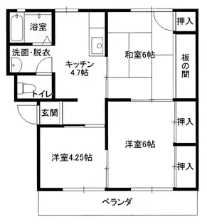 松高マンション【2階】の間取り