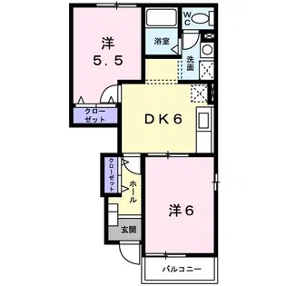 プラッツ 笹井【1階】の間取り