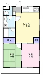 サンハイツアキ【2階】の間取り