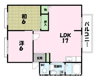 カパーナ阪下【1階】の間取り