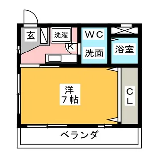 メゾン五月【5階】の間取り