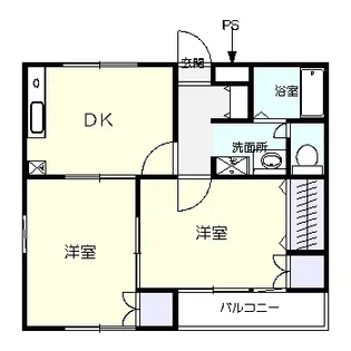 ピュアハイツ青柳 A棟【2階】の間取り