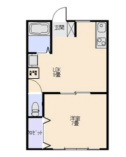 グリーンパレス原【2階】の間取り