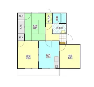 ファミーユ地御前【2階】の間取り