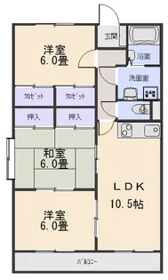 エクセルリバーサイド【3階】の間取り