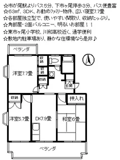 ハイムフォーレスト【1階】の間取り