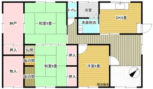 岡山県浅口郡里庄町大字里見【一戸建】の間取り