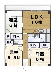 セントラルハイツ【2階】の間取り