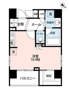 レヴィーナ東京八重洲通り【6階】の間取り