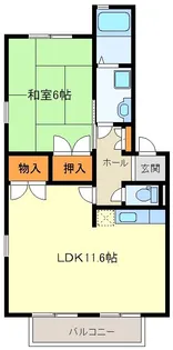 アルファーコート【2階】の間取り