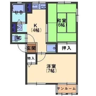 シティハイムクレストC.D【2階】の間取り