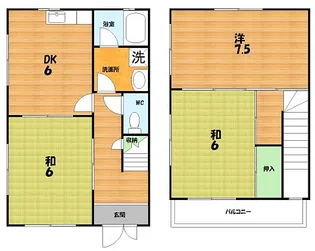 土井ハウス【1階】の間取り