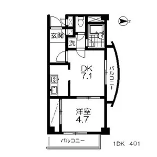 ロイヤルヒルズ柳生II【4階】の間取り