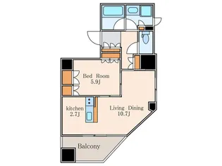 五番町マンション【12階】の間取り