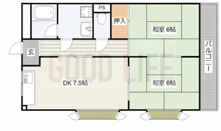 兵庫県高砂市神爪1【マンション】の間取り