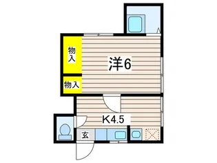 田戸台アパート【2階】の間取り