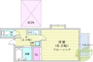 エトワールあけぼの町【2階】の間取り