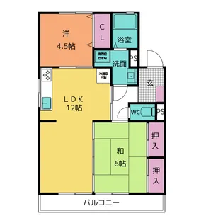 エクセル原【1階】の間取り