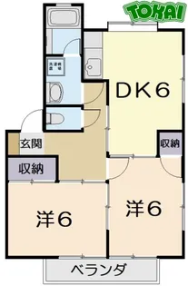 ロイヤルコーポ【2階】の間取り