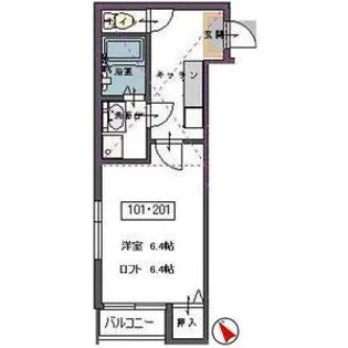 希望が丘荘【1階】の間取り